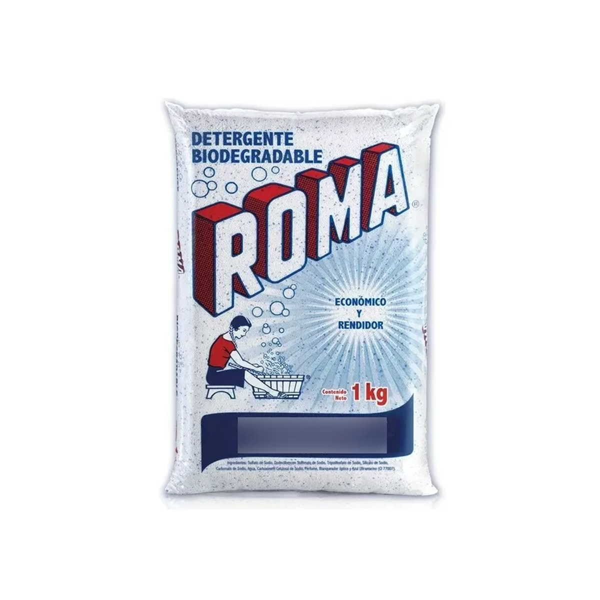 Caja de Detergente Roma en 10 Bolsas de 1 kilo c/u