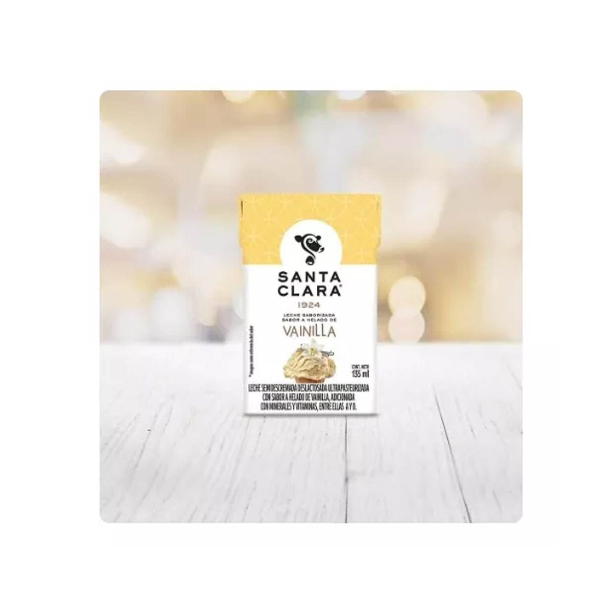 Leche Santa Clara Sabor Vainilla 135 ml 24 Pack