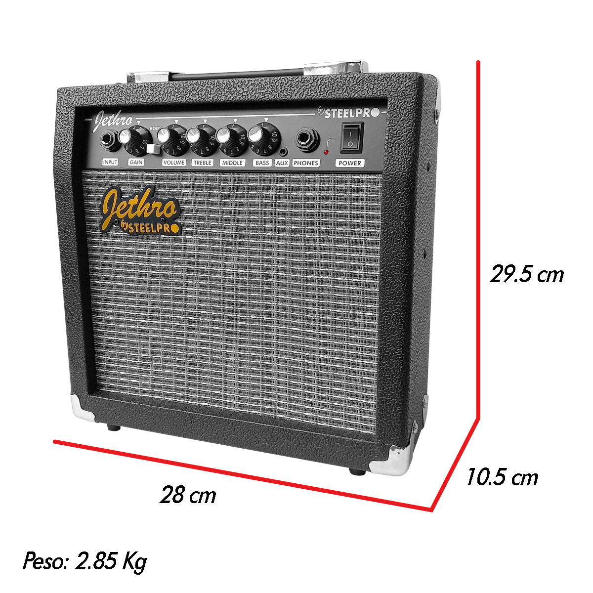 Amplificador Para Bajo Vintage 50w Jethro Steelpro