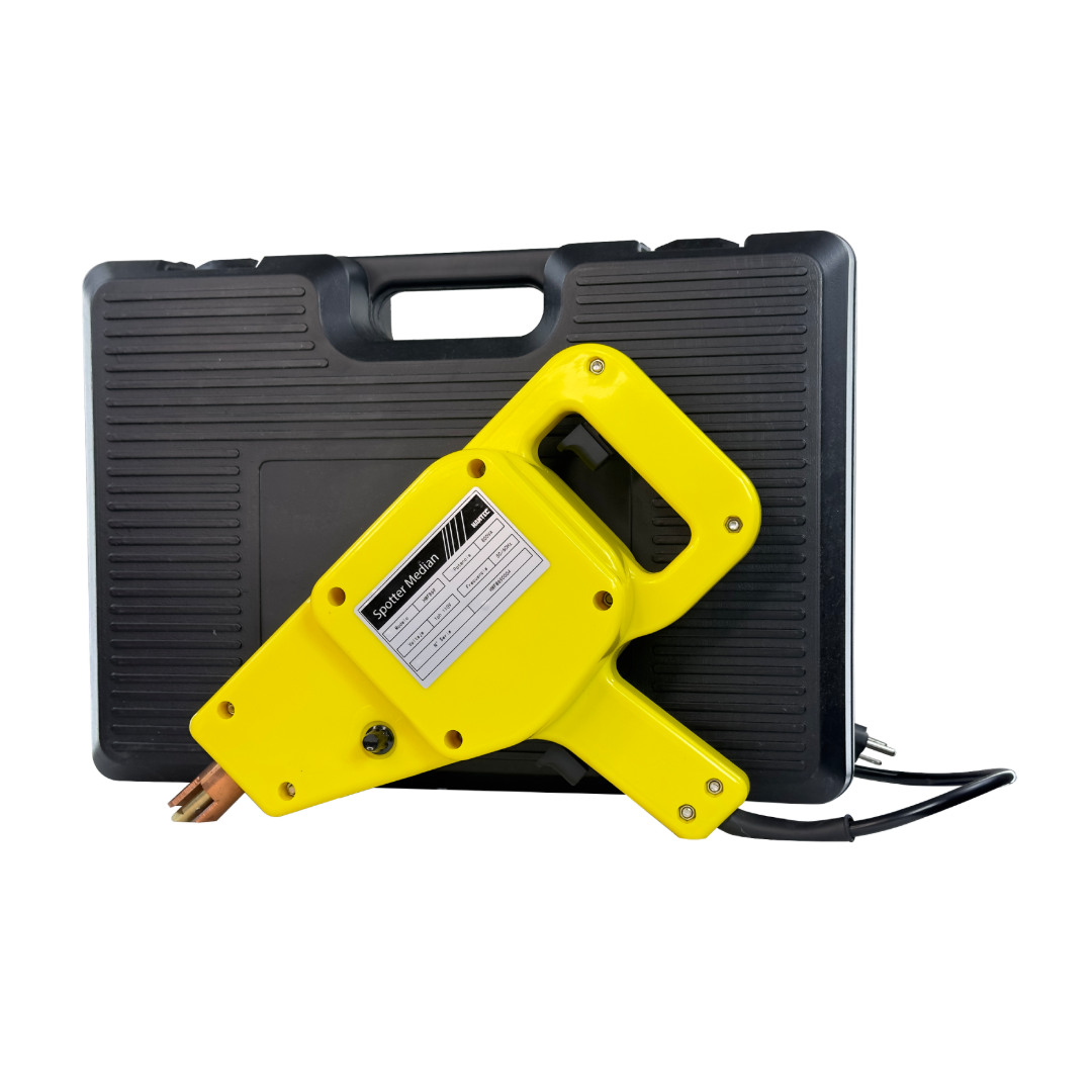 Spotter Kit Soldadora Punteadora Para Carrocería + Chaquetera + pernos reparación de Abolladuras
