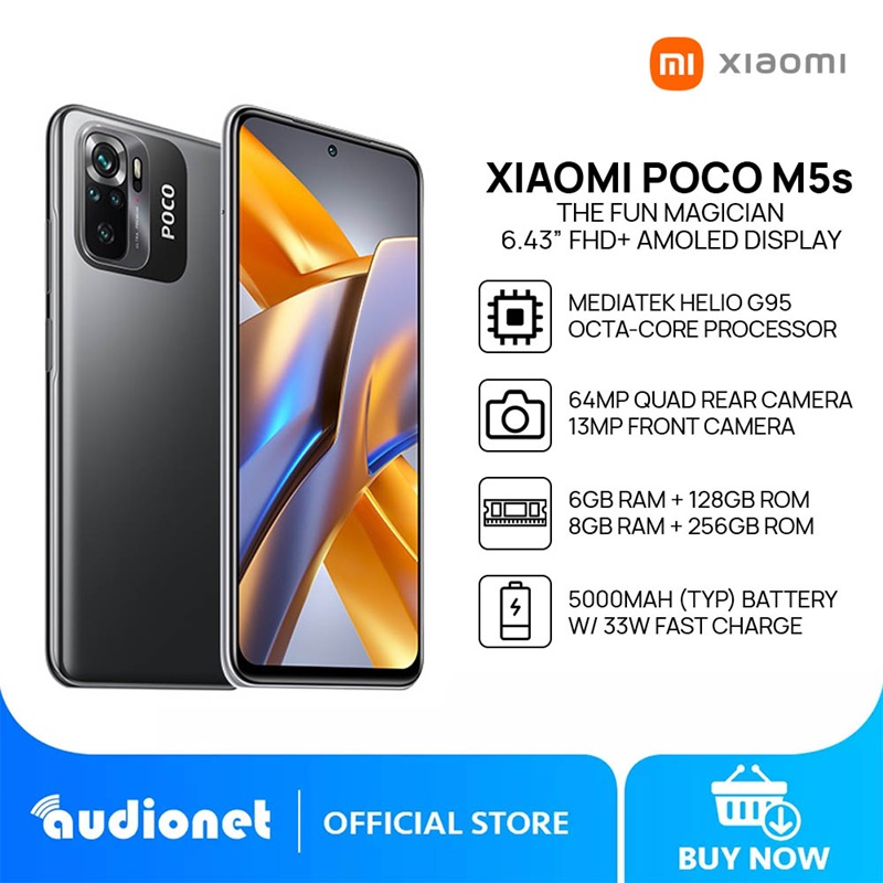 Xiaomi Pocophone Poco M5s Dual Sim 256 Gb Gris 8 Gb Ram