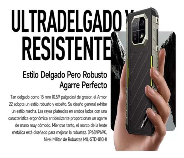 Teléfono Ulefone Armor 22 Robusto Impermeable Celular Doble Sim 256gb Rom