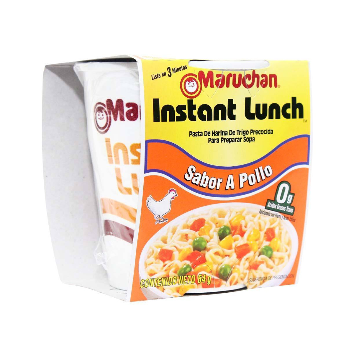 12 Piezas de Maruchan sabor a Pollo de 64 gramos