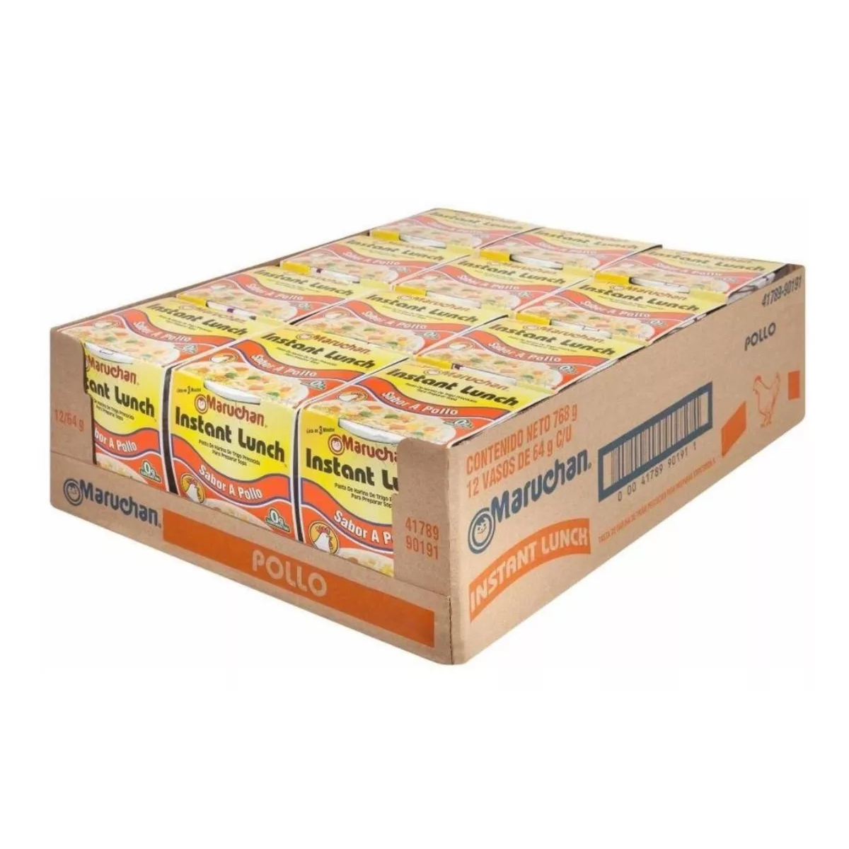 12 Piezas de Maruchan sabor a Pollo de 64 gramos