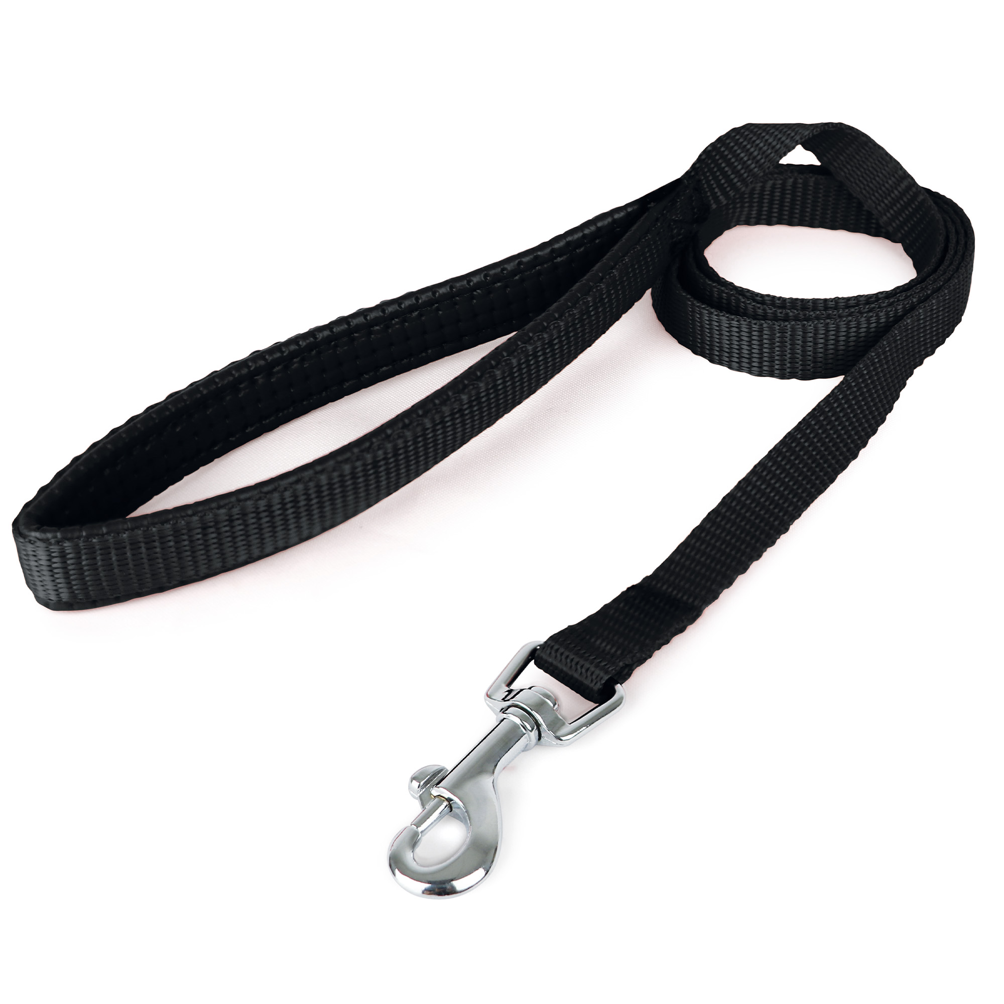 Juego de Collar y Correa Soft Mediano Petit para Perro Negro.