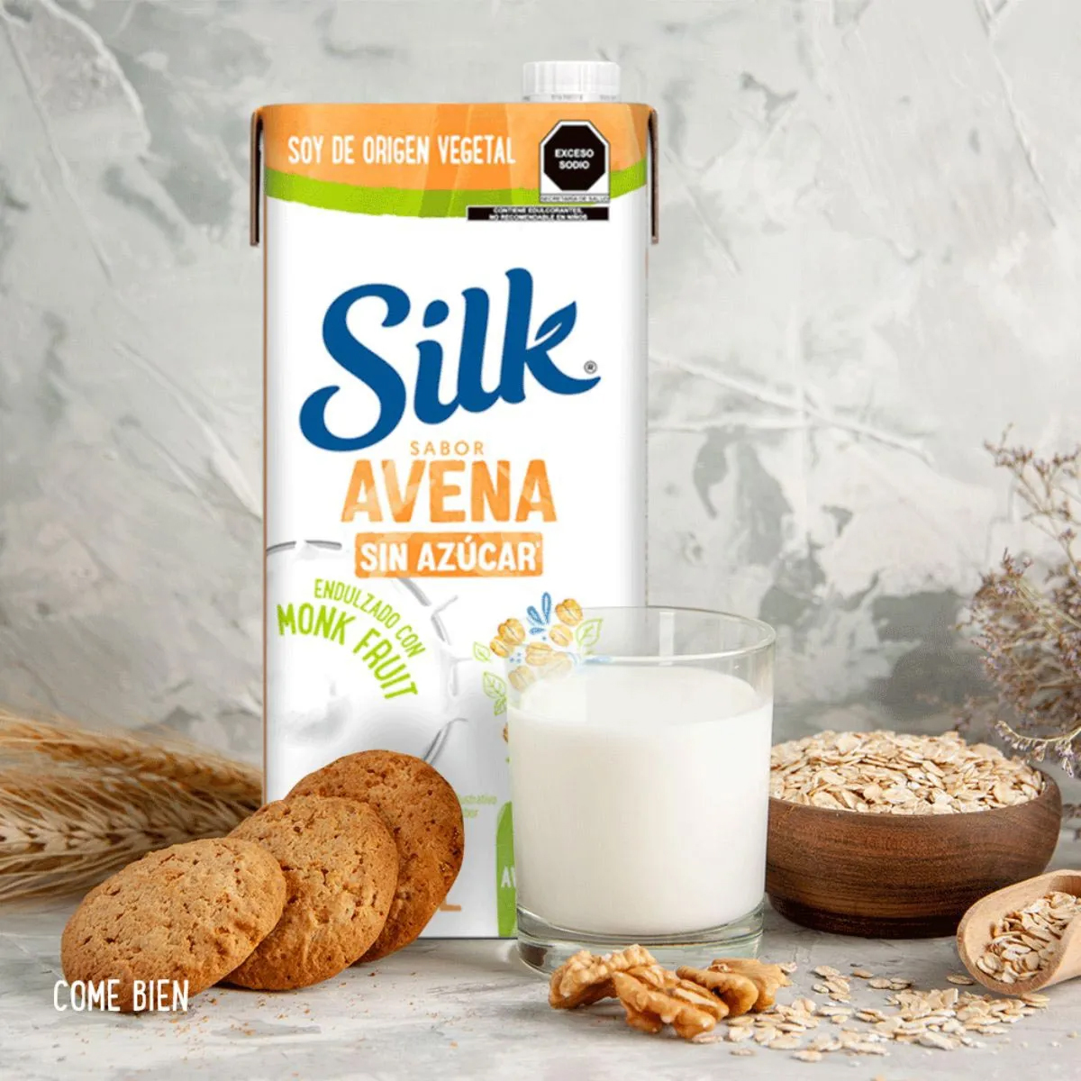 Silk Avena Monk Fruit Pack con 6 Piezas de 946 ml c/u