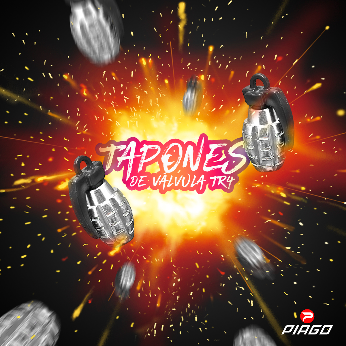 Tapón Pivote Cubre Válvula Bicicleta Moto Carro Plata