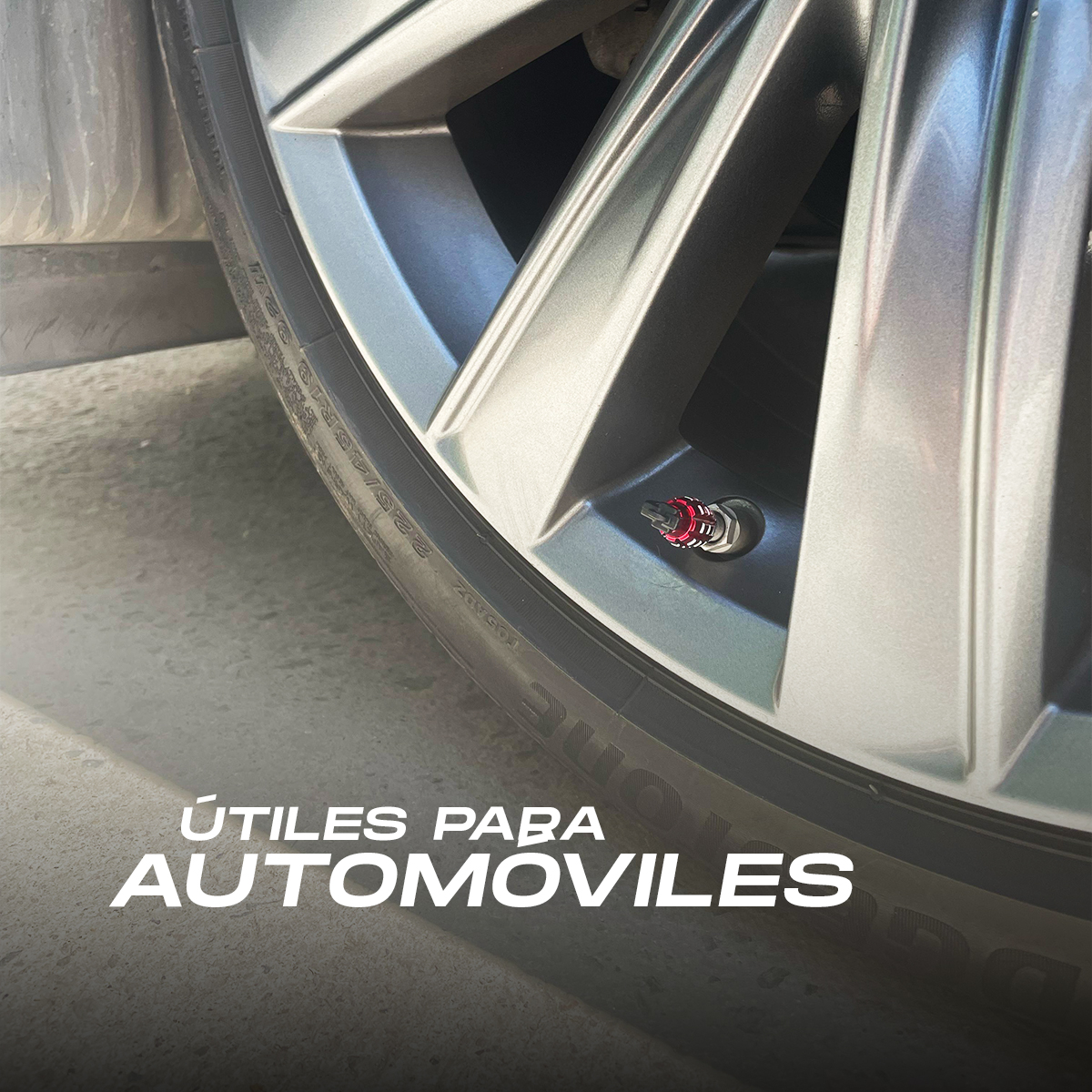 Tapón Pivote Cubre Válvula Bicicleta Moto Carro Rojo