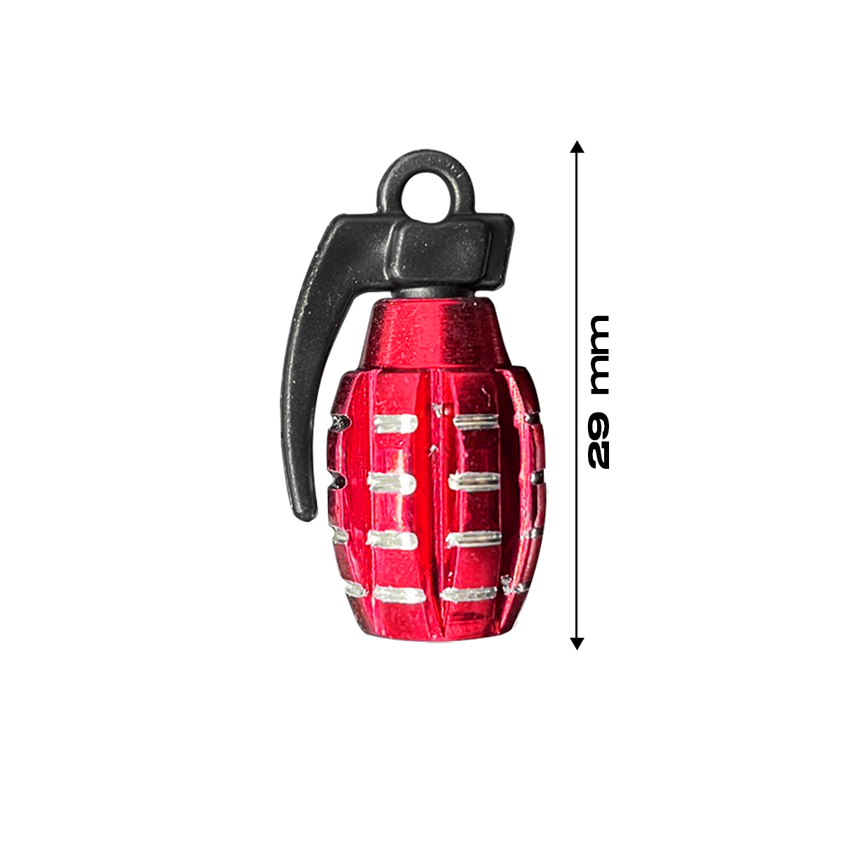 Tapón Pivote Cubre Válvula Bicicleta Moto Carro Rojo