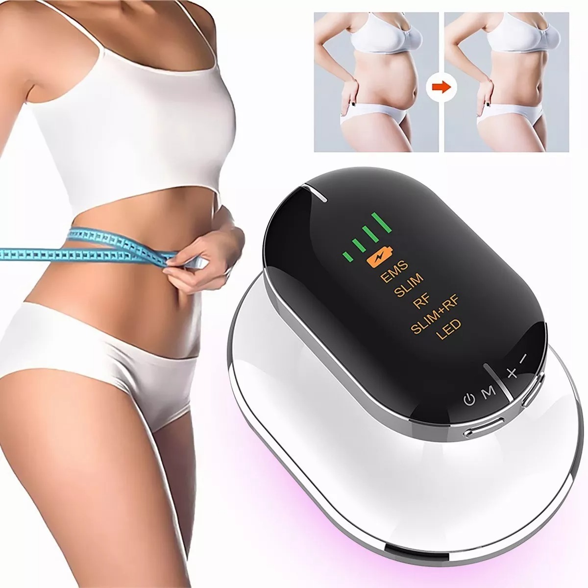 Masajeador De Radiofrecuencia 4 Led Luz Rf+slim+ems 4 En 1.