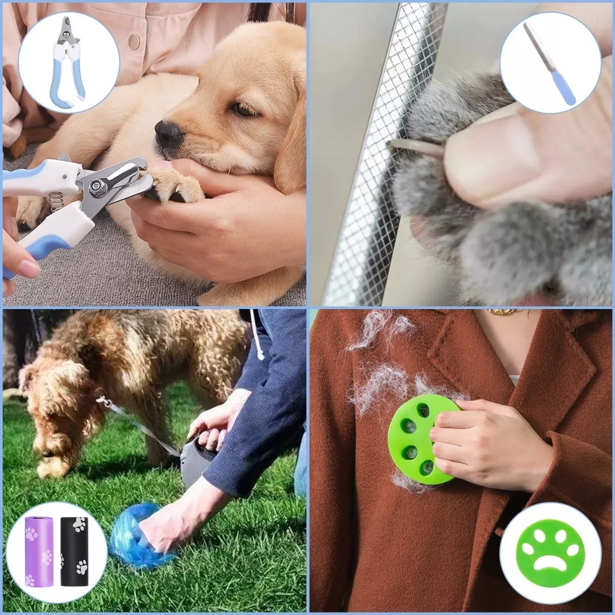 2 Es 1 Cepillo Deslanador Perro Gato Peine Mascotas Husky