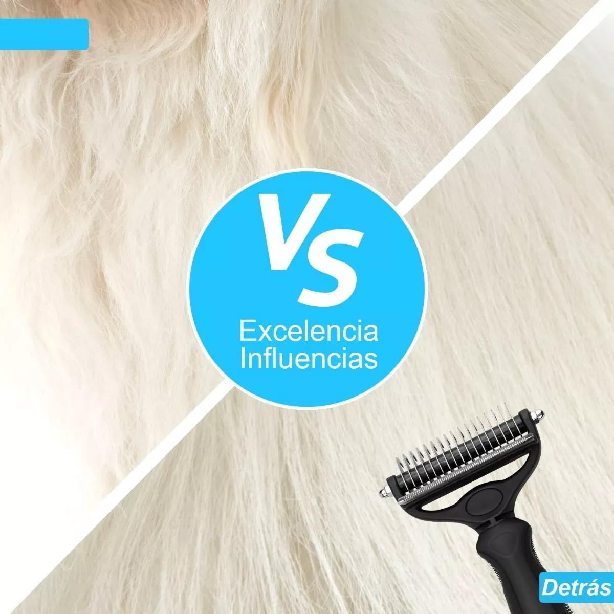 2 Es 1 Cepillo Deslanador Perro Gato Peine Mascotas Husky