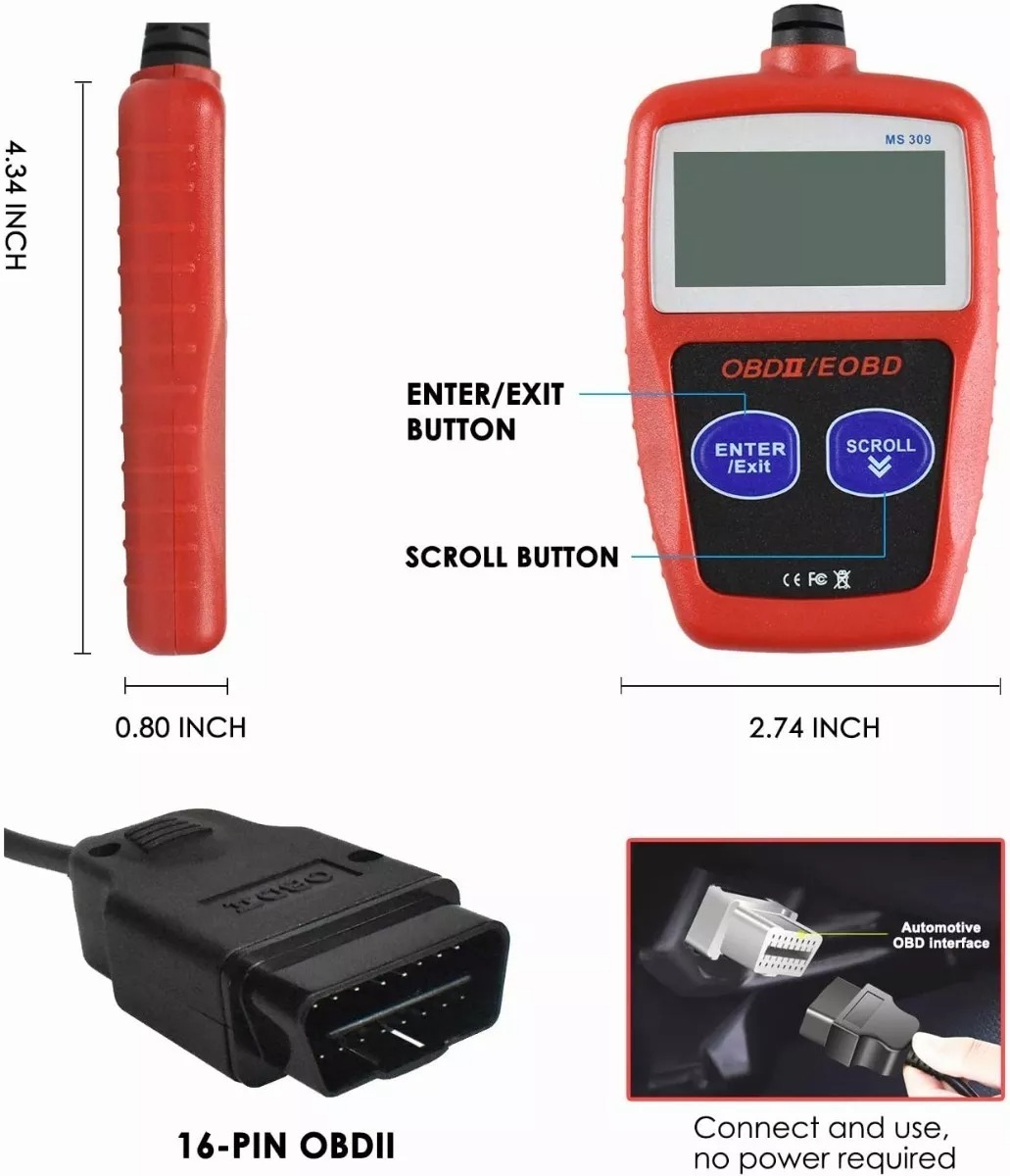 Scanner Autel Ms309, Escaner Automotriz Y Lector De Vin
