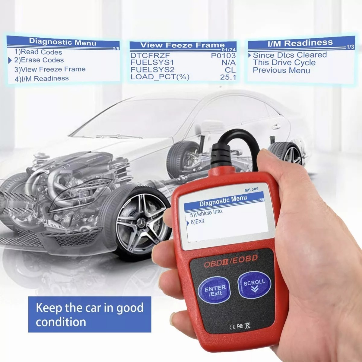 Scanner Autel Ms309, Escaner Automotriz Y Lector De Vin