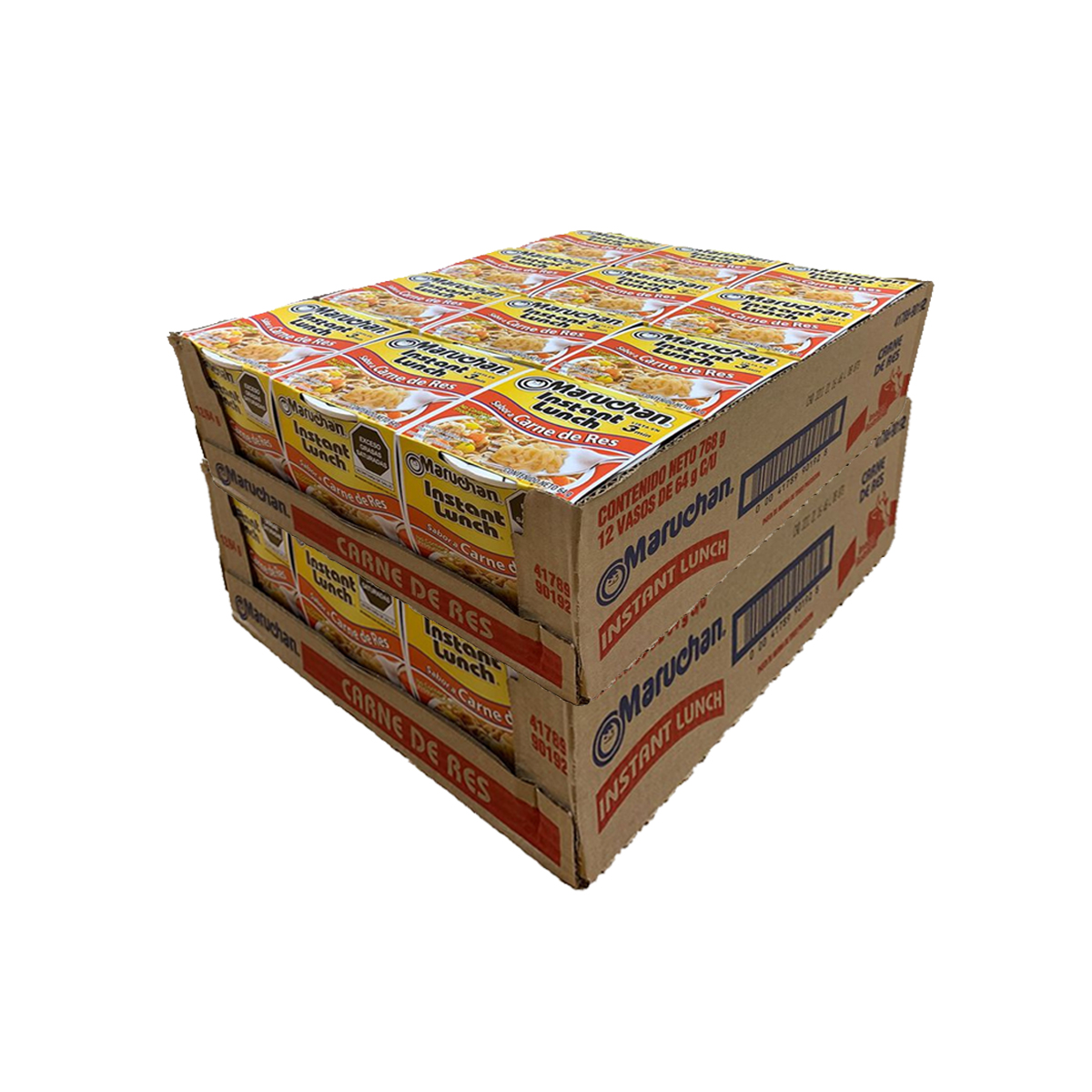 Pack Sopa Maruchan 24 Piezas Sabor Carne de Res 64 gramos c/u