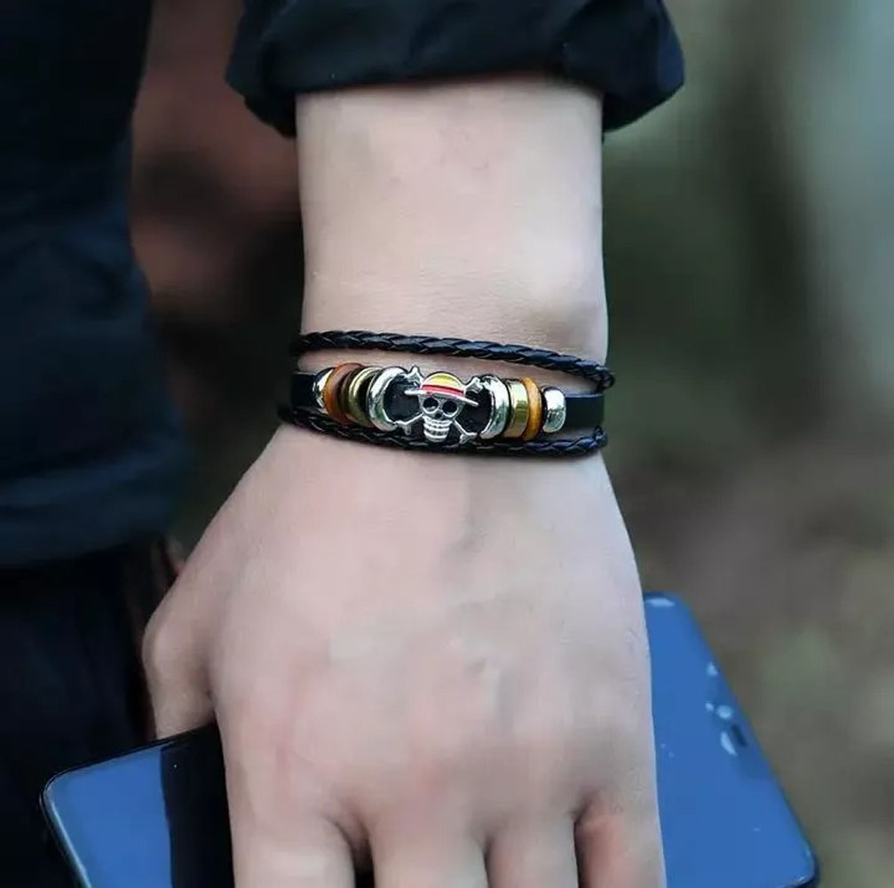 Pulsera Monkey D. Luffy Cosplay Anime One Piece Piratas