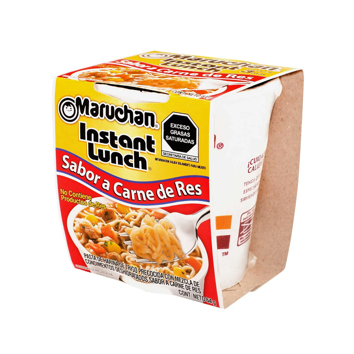 Pack Sopa Maruchan 6 Piezas Sabor Carne de Res 64 gramos c/u
