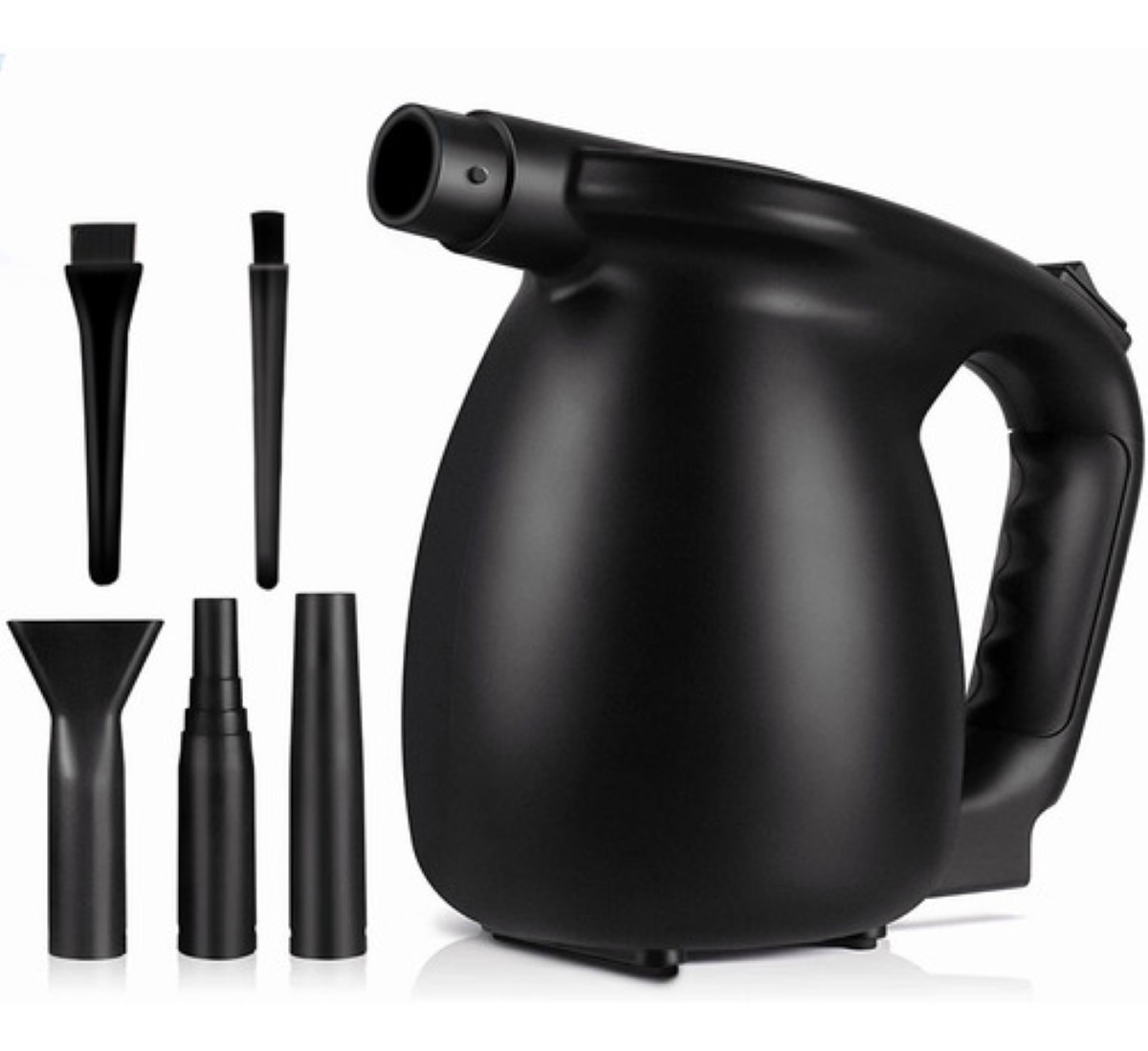 Kit Plumero De Aire Limpiador Soplador Comprimido P/ Pc 600w Negro