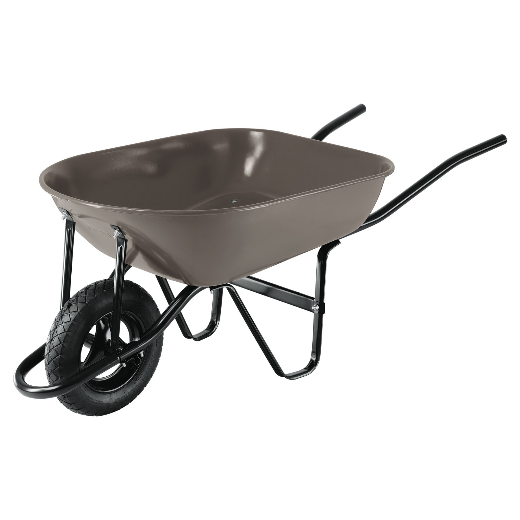 CARRETILLA 5.5 FT3 GRIS NEUMÁTICA, BASTIDOR TUBULAR, PRETUL 20646