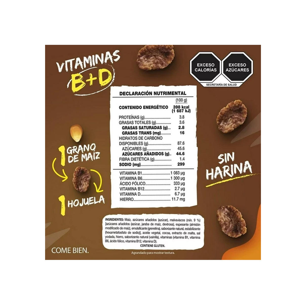Cereal Zucaritas Chocolate Malvavisco 10 piezas de 35 gramos c/u