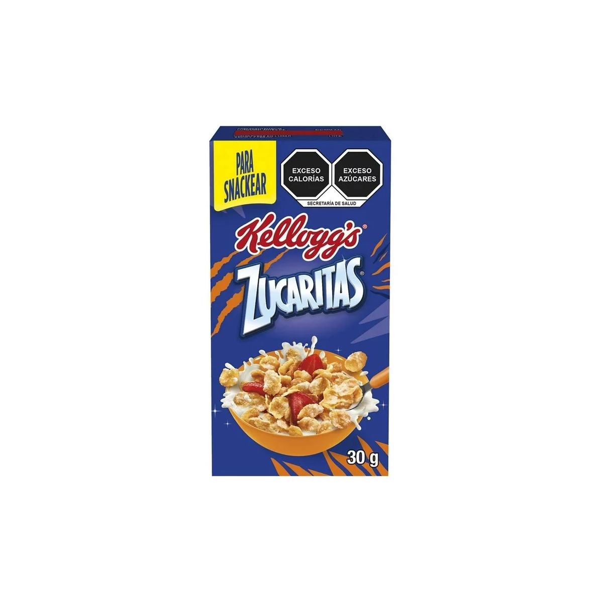 Cereal Kellogg's Zucaritas Hojuela de Maíz 20 piezas de 30 gramos c/u