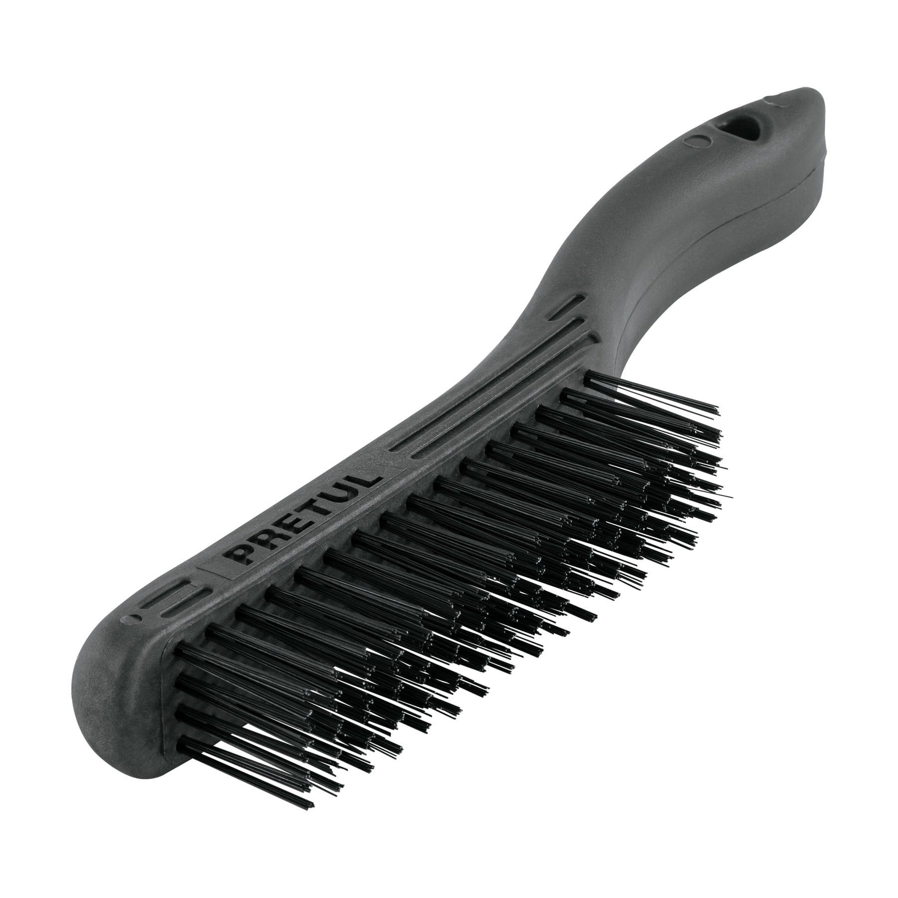 CEPILLO DE ALAMBRE 64 PINCELES DE ACERO AL CARBONO, PRETUL 20653