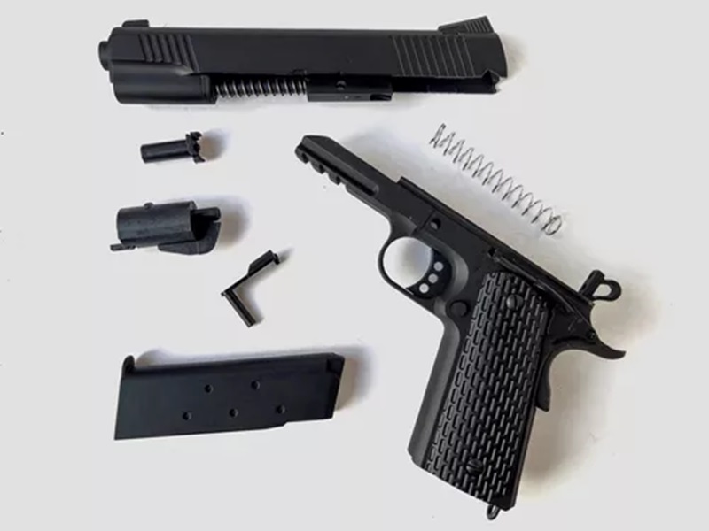 Lanzador Airsoft Colt 1911 Railgun Full Metal Desarmable 