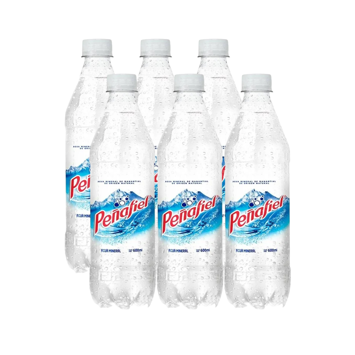 Agua Mineral Peñafiel de Manantial 6 Botellas de 600 ml c/u