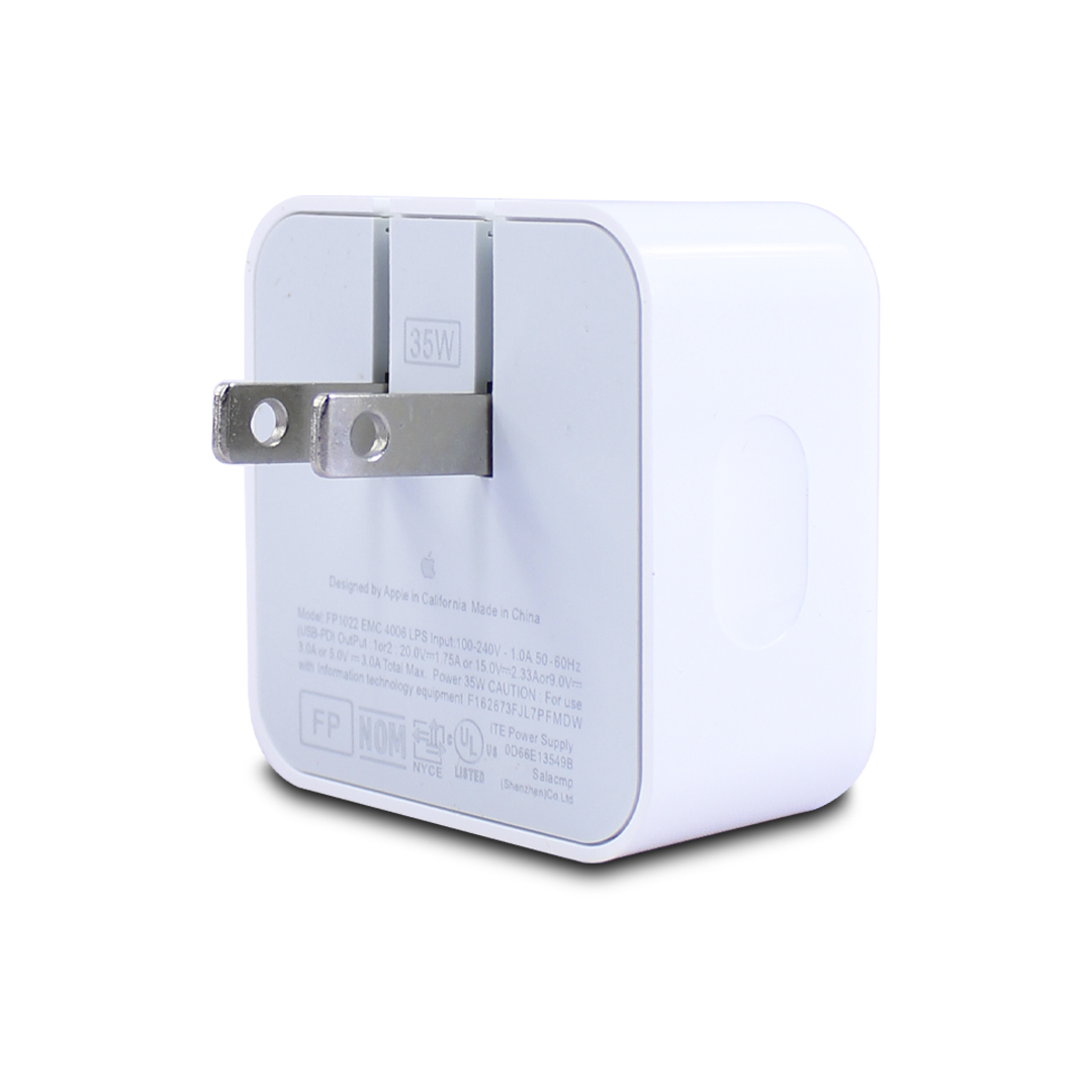 Cargador De 35w Doble Salida Tipo C Más Cable Ip 