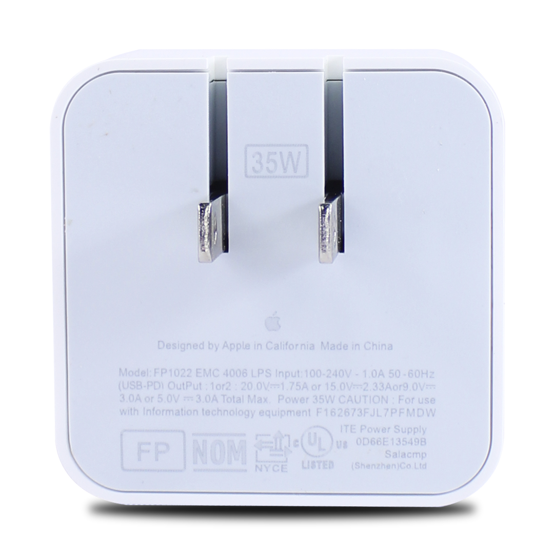 Cargador De 35w Doble Salida Tipo C Más Cable Ip 