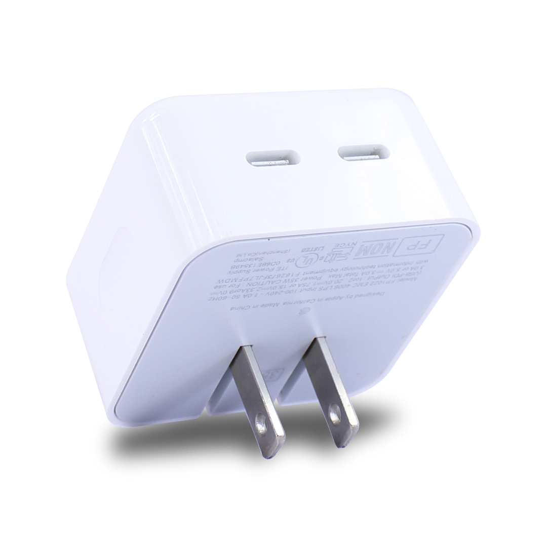 Cargador De 35w Doble Salida Tipo C Más Cable Ip 