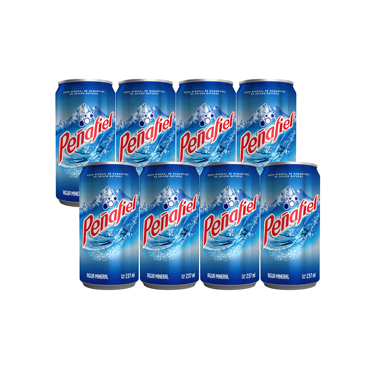 Agua Mineral Peñafiel 8 Piezas Lata 237 ml c/u