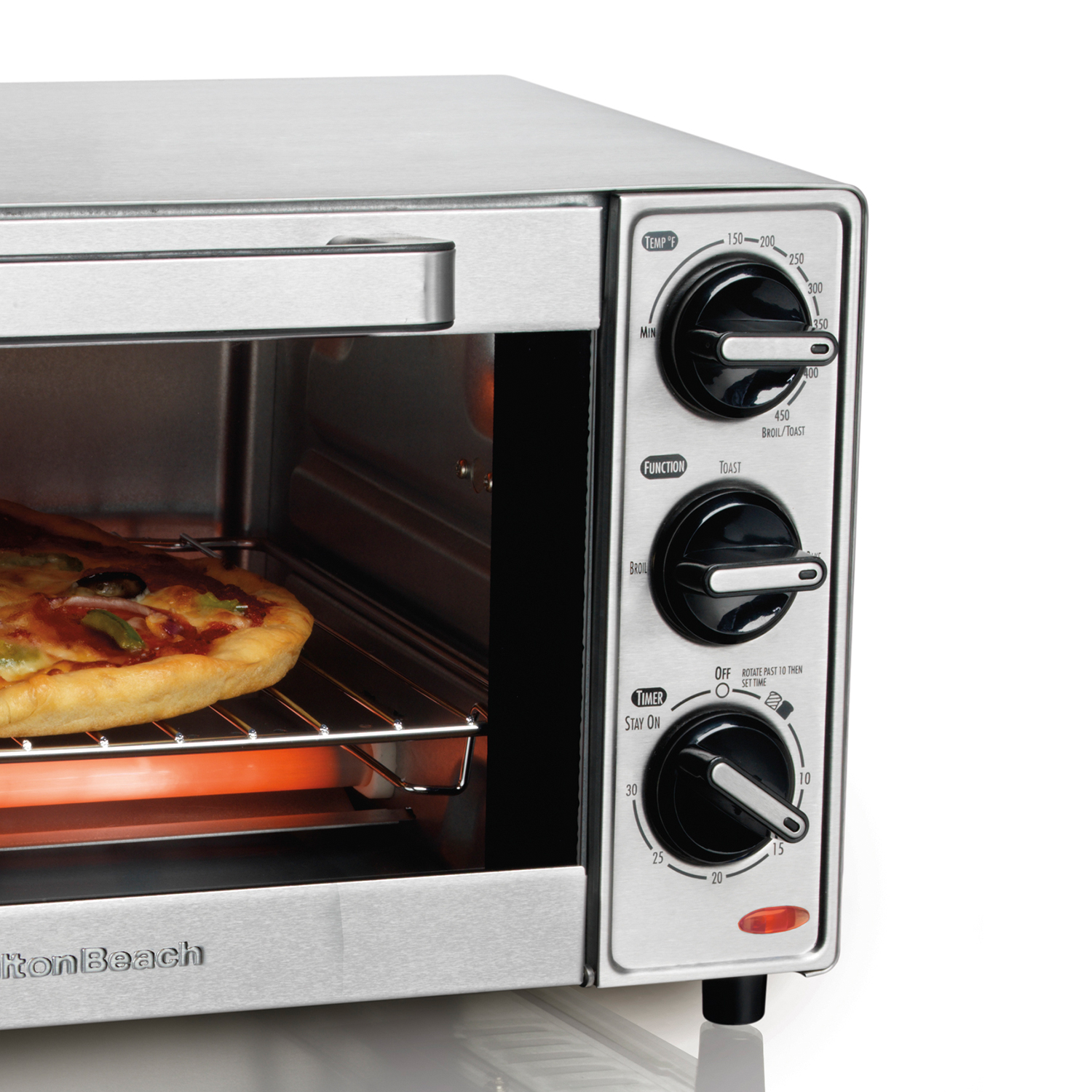 Horno Electrico Hamilton Beach 31401 4 Rebanadas Acero Inoxidable.