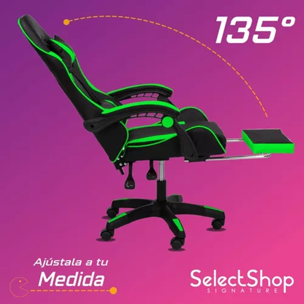 Silla Gamer Reclinable Giratoria Ergonómica Súper Cómoda