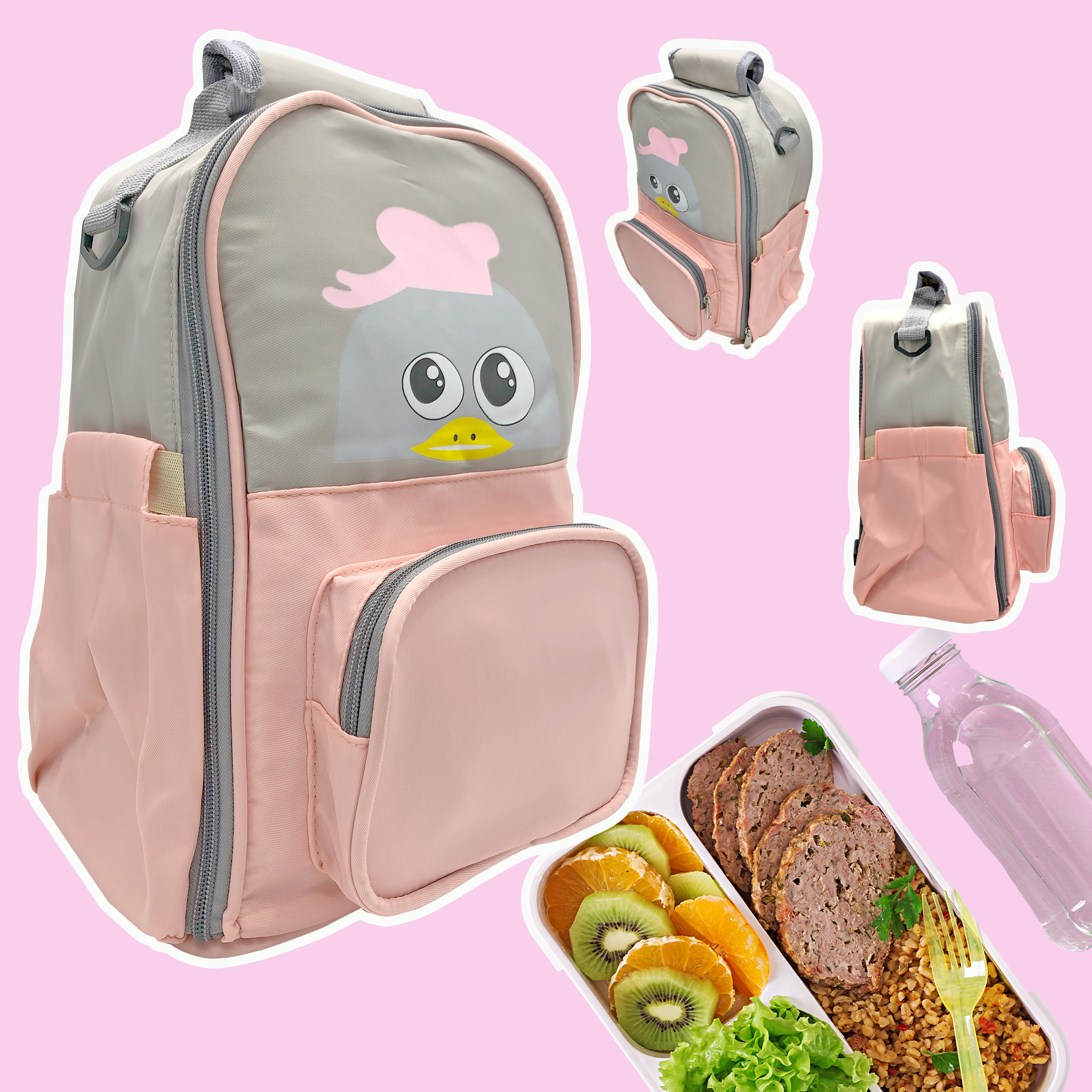 Lonchera Termica Aislamiento frio o calor Ecobaby Original Trabajo Escolar 