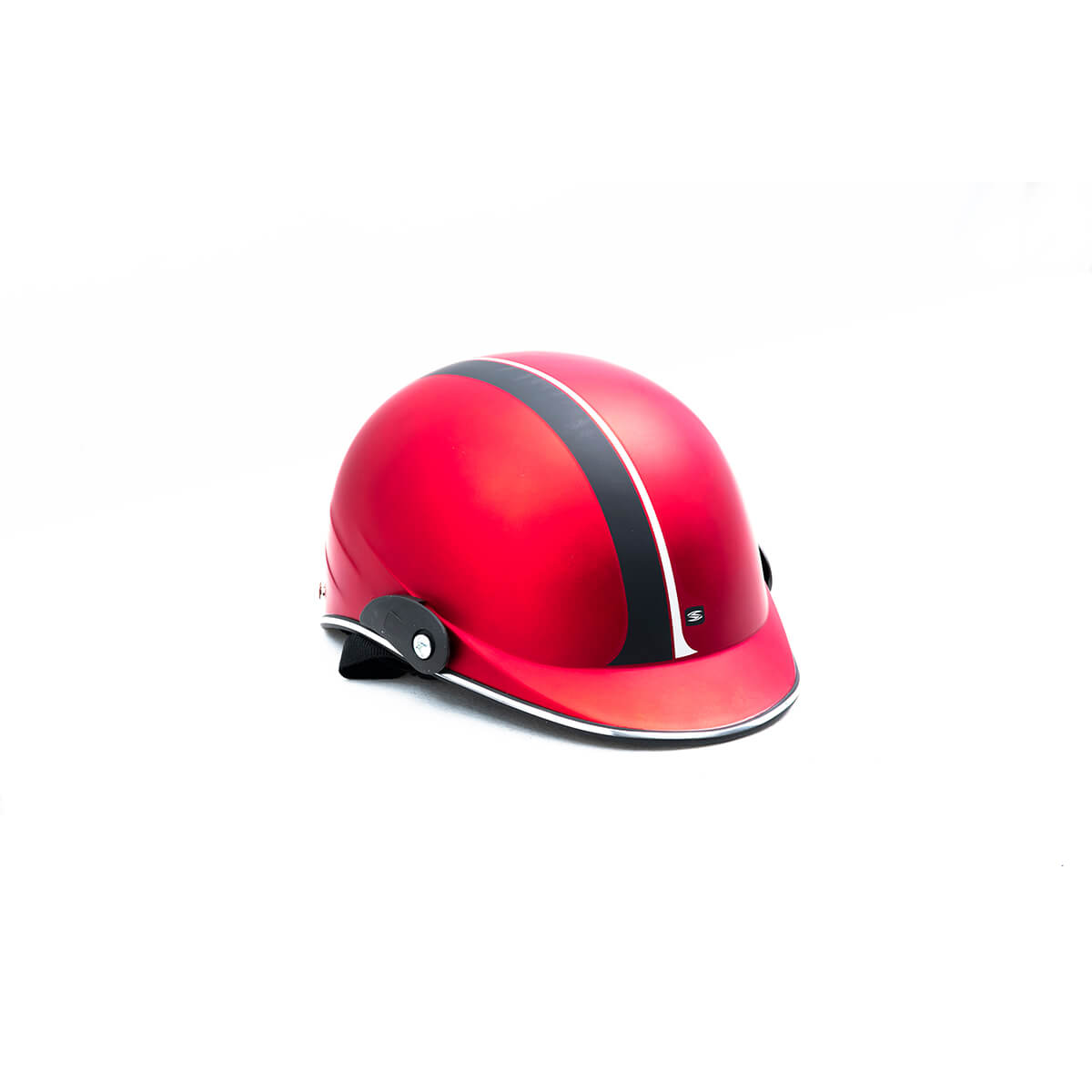 Casco Cachucha Para Moto Rojo
