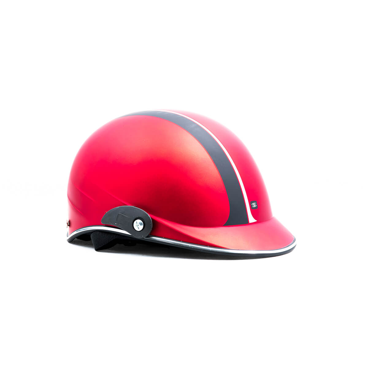 Casco Cachucha Para Moto Rojo