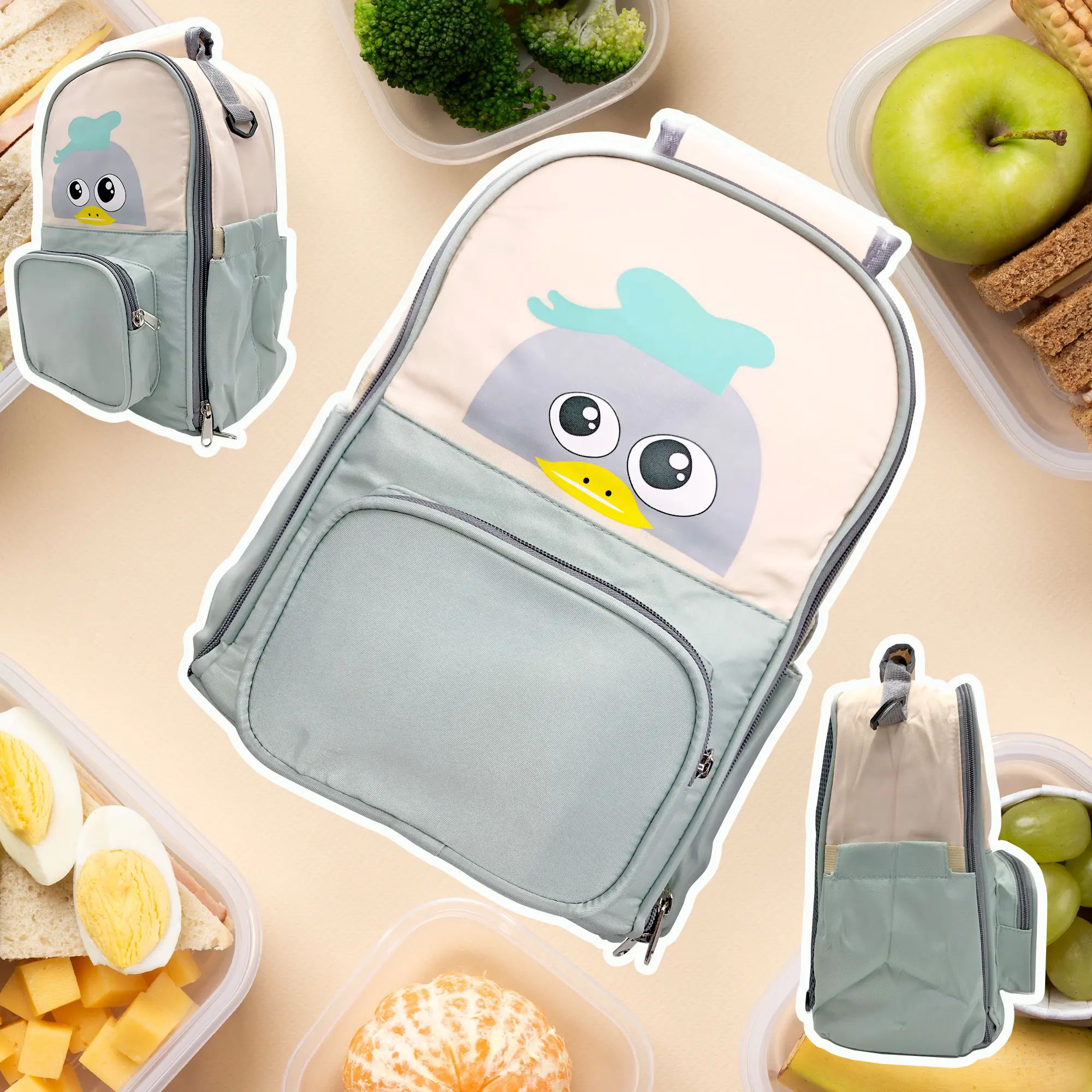Lonchera Termica Aislamiento frio o calor Ecobaby Original Trabajo Escolar 