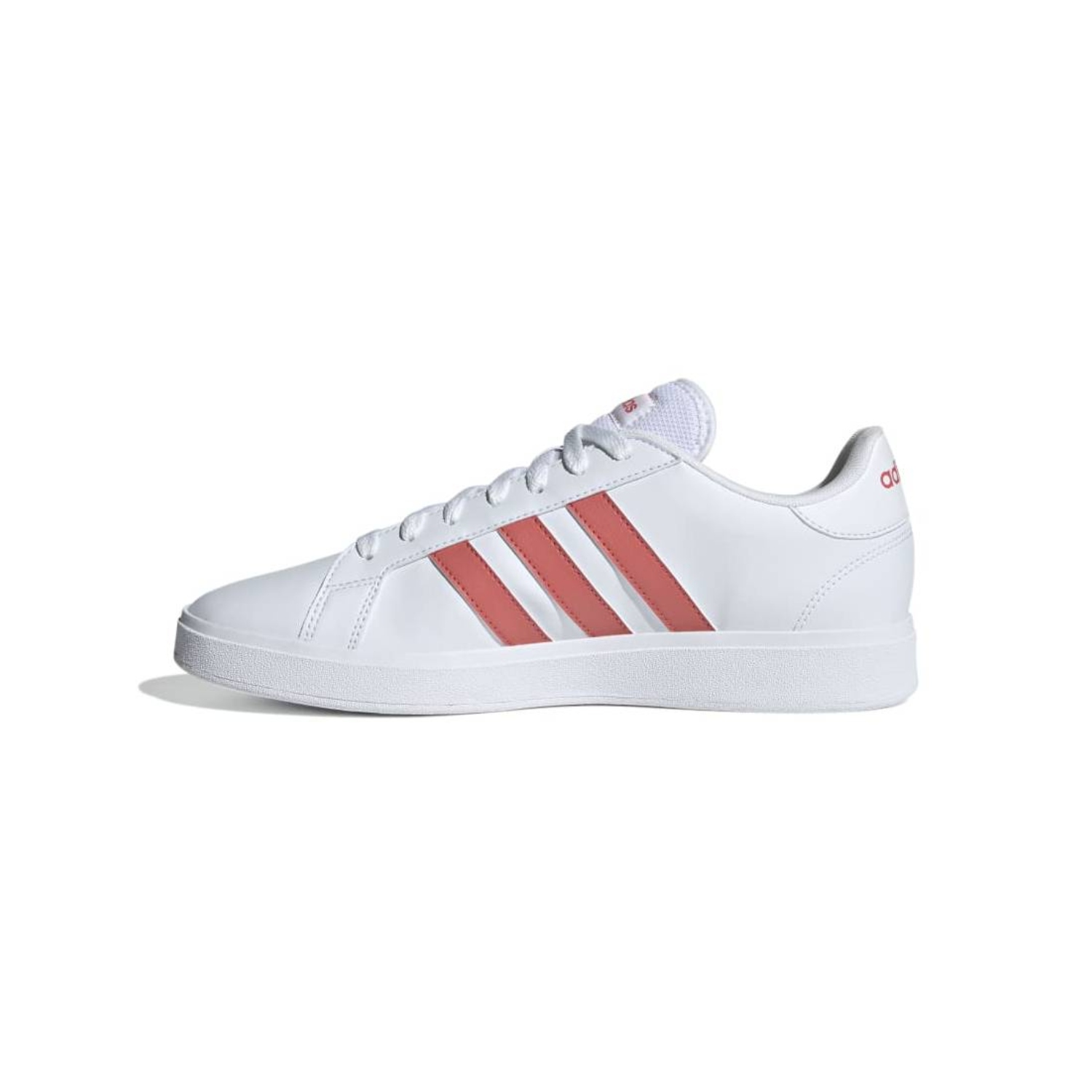 Tenis Casual Adidas Grand Court Base 2.0 Blanco/Coral ID3021 Unisex