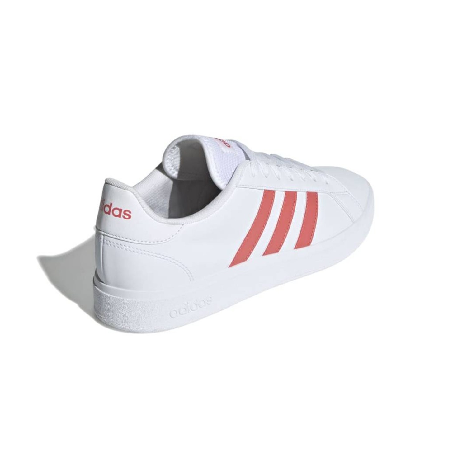 Tenis Casual Adidas Grand Court Base 2.0 Blanco/Coral ID3021 Unisex