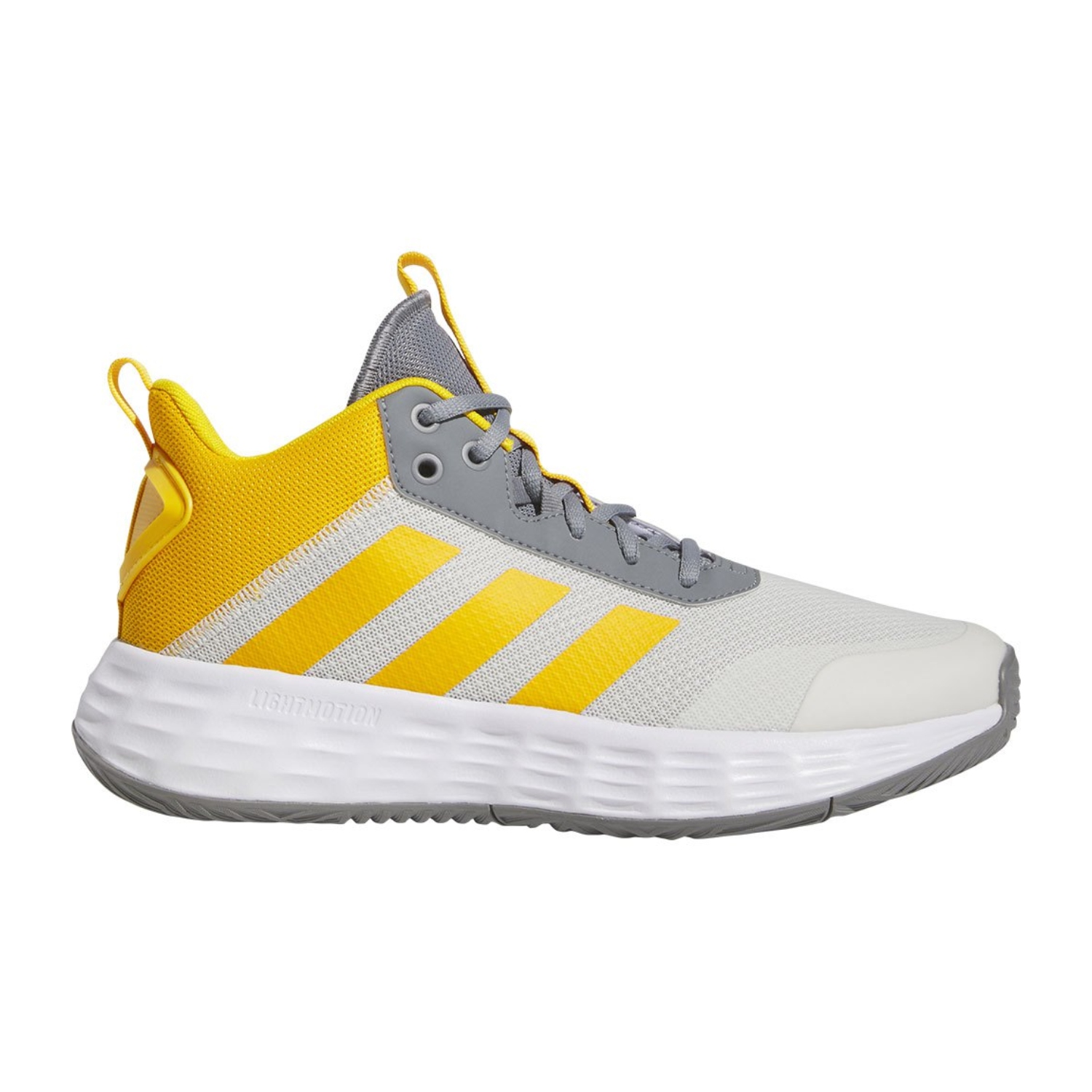 Tenis Deportivo Adidas Ownthegame 2.0 Gris/amarillo de Hombre  IG6248