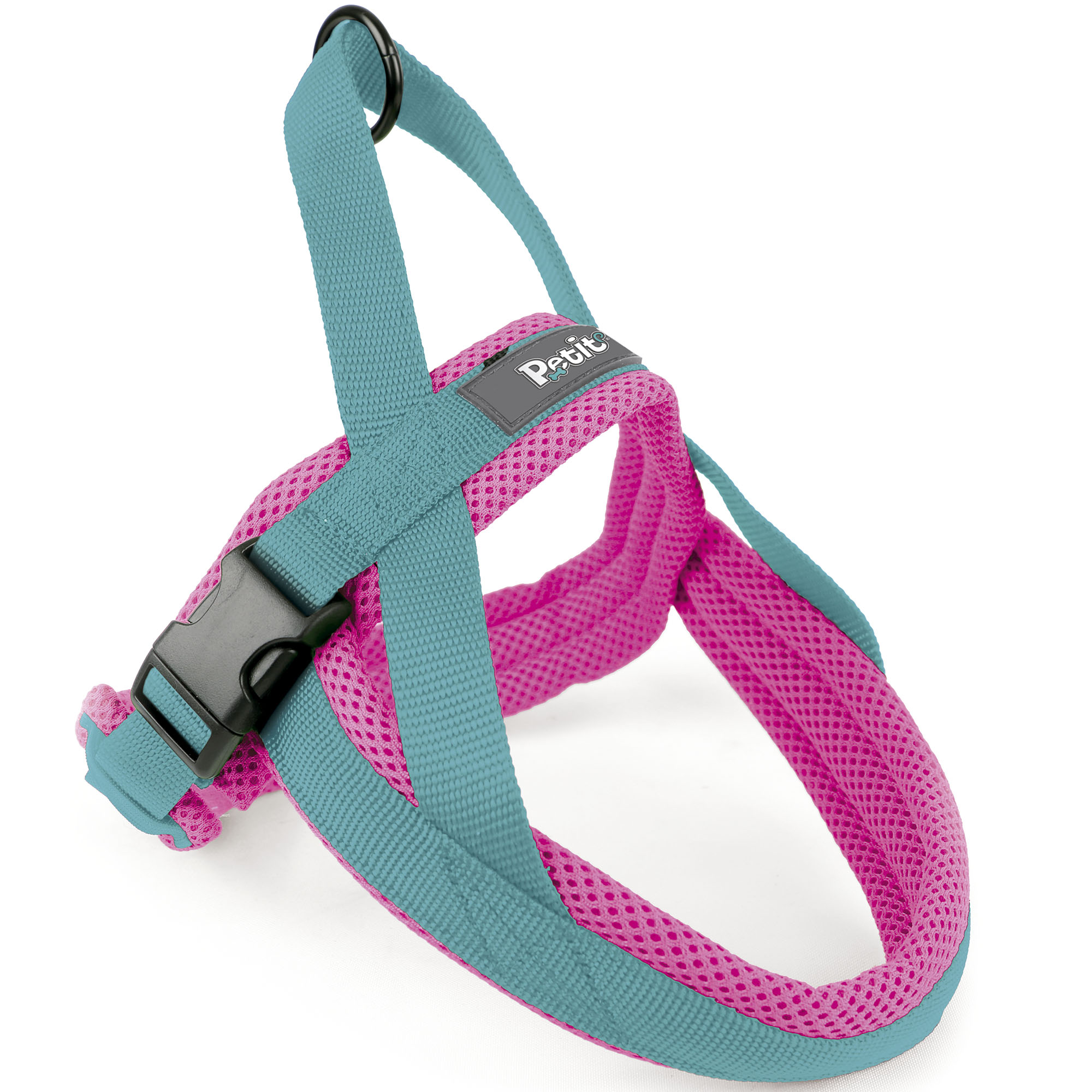 Arnés Tipo Noruego para Perro Ajustable Mediano Petit Azul.