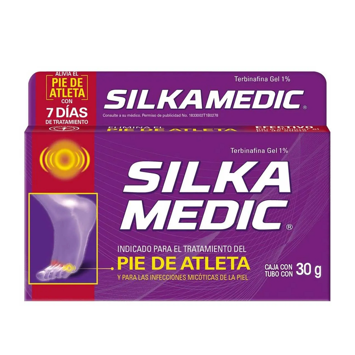 Silka Medic Gel Antimicótico Pie de Atleta 30 gramos - 2 Piezas 