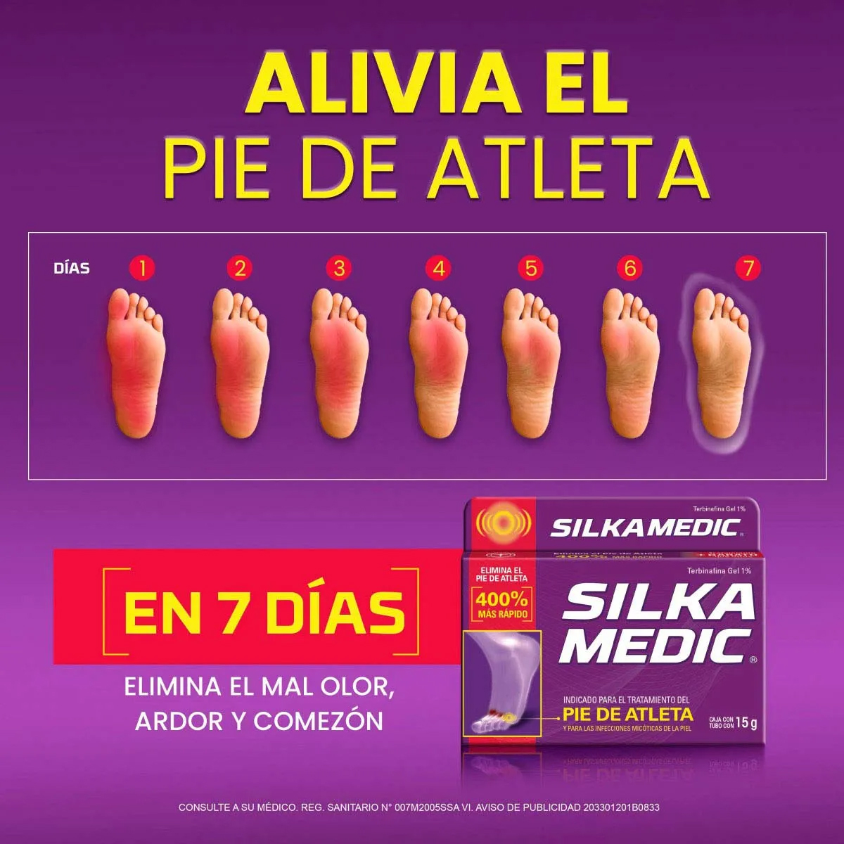 Silka Medic Gel Antimicótico Pie de Atleta 30 gramos