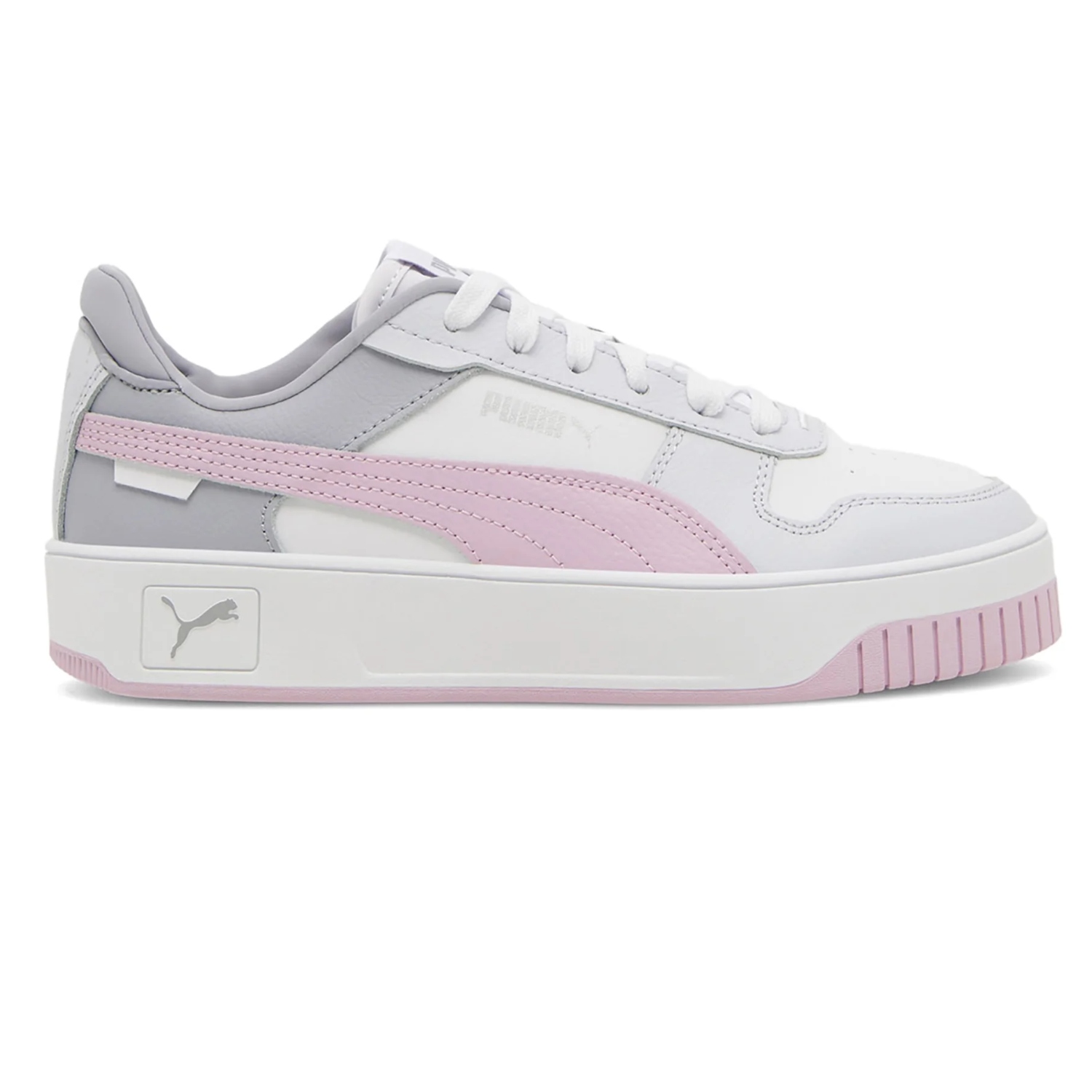 Tenis Casual Puma Carina Street Blanco/rosa De Mujer 389390 23