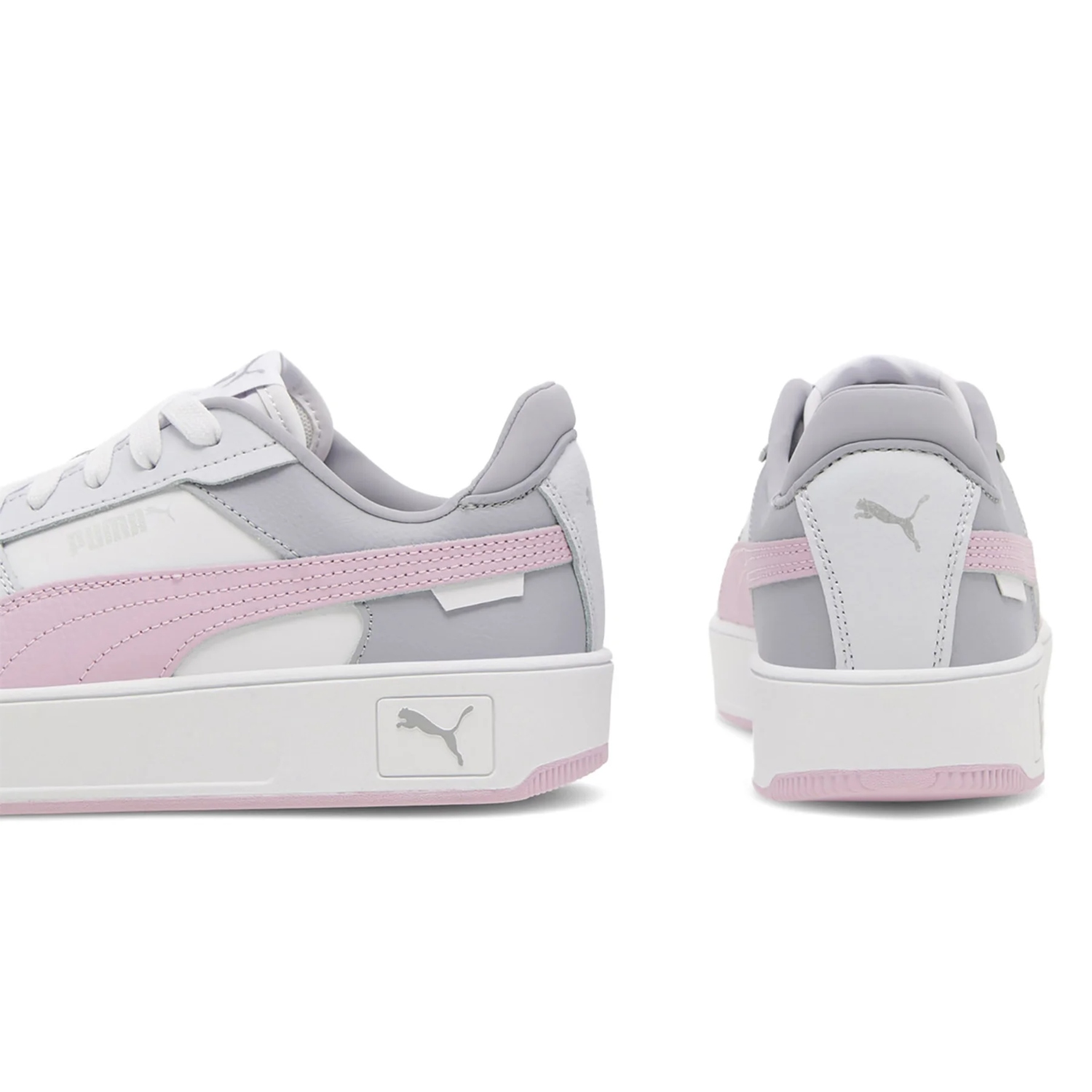 Tenis Casual Puma Carina Street Blanco/rosa De Mujer 389390 23