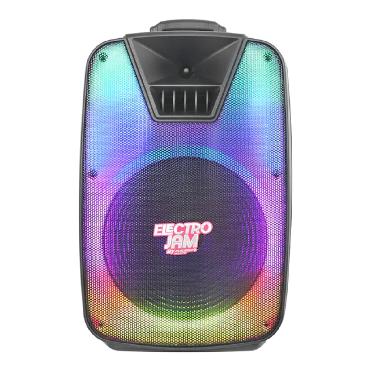 BAFLE AMPLIFICADO FUSSION PBS-15021 ELECTRO JAM 15" 40 000W P.M.P.O ENDY12.