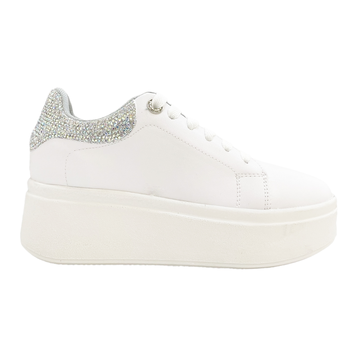 Tenis Blancos Para Novia Cómodos Plataforma Ligeros Zizu