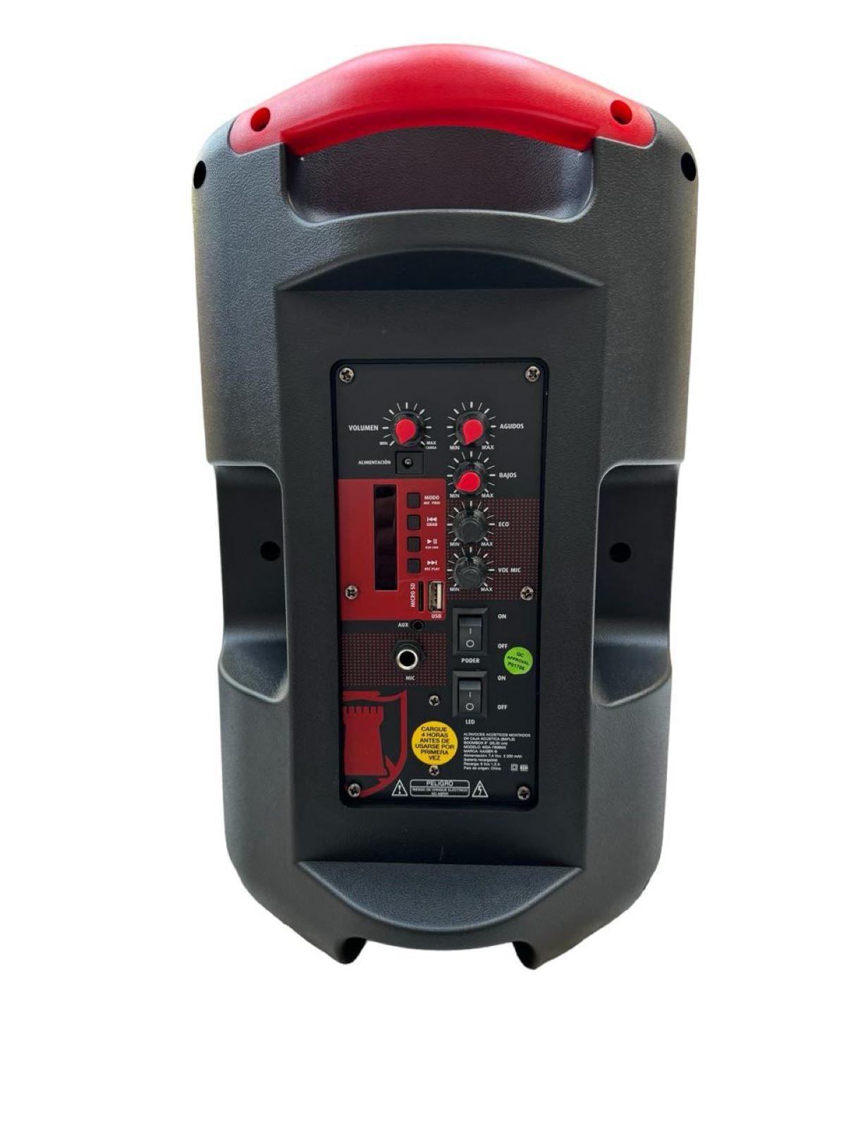 Bocina Portátil Kaiser MSA-7908MX Conexión Bluetooth 8 Pulgadas