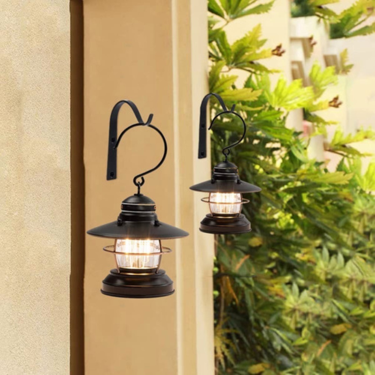 Gancho De Pared Para Colgar Plantas Para Maceta, 8 Piezas NEGRO